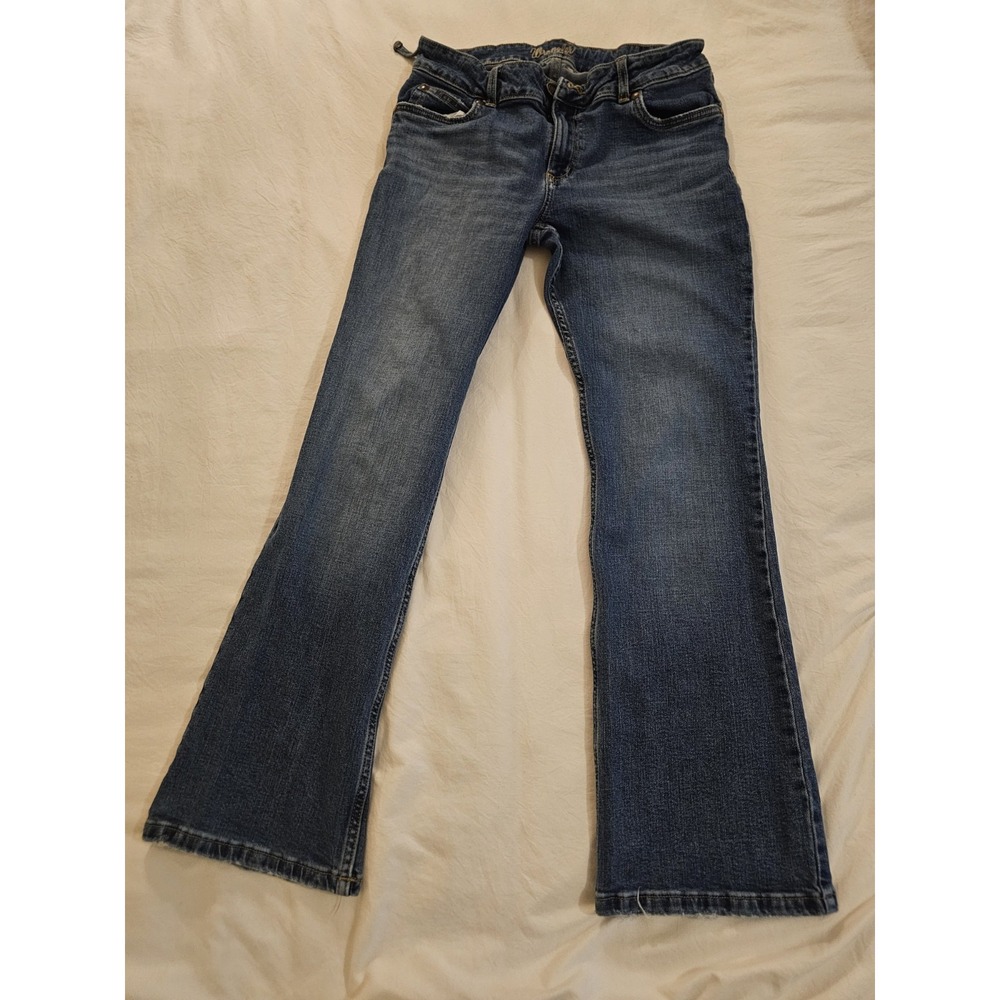 Wrangler Boot Cut Jeans Womens 11x30 Blue Denim Mid Rise Stretch - Picture 12 of 13